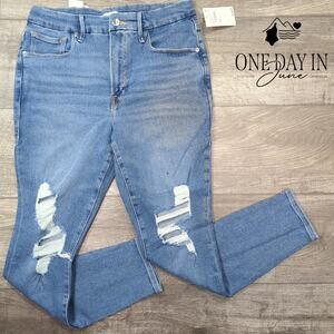 Good American Good Legs Crop Skinny Jeans Size 12